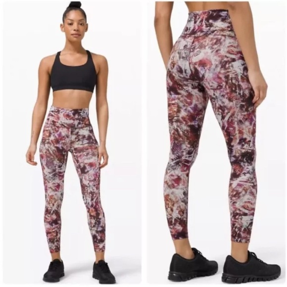 LULULEMON Women's Wunder Under Train High-Rise Leggings Urbantricity Multi Color - Picture 1 of 9